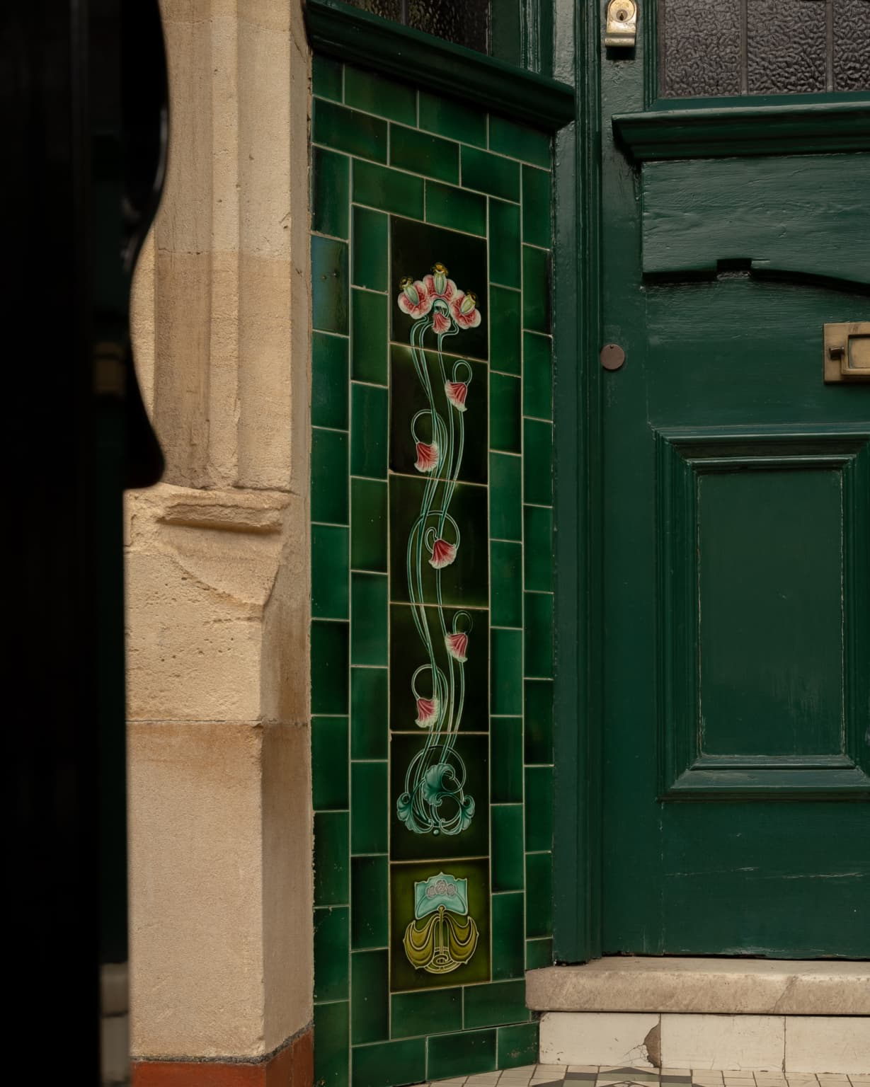 Green tiles in Roath home